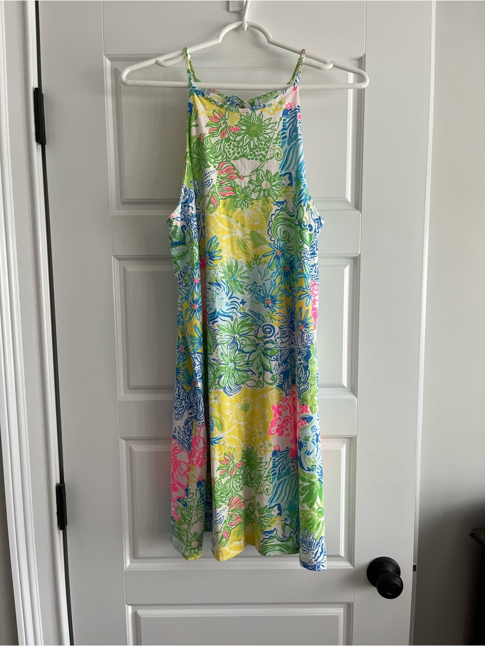 Lilly Pulitzer Bright Floral Slip Dress in Blue, Green, Yellow, Pink